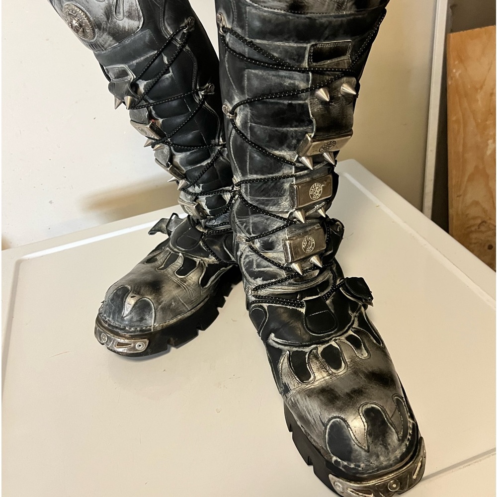 New Rock HIGH BOOT METALLIC M-161-C4 men’s 13 US /47 Euro
